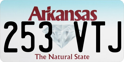 AR license plate 253VTJ