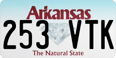 AR license plate 253VTK
