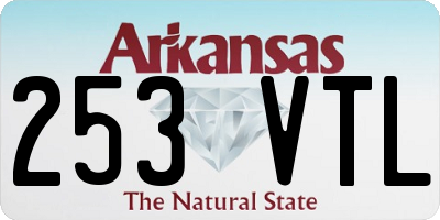AR license plate 253VTL