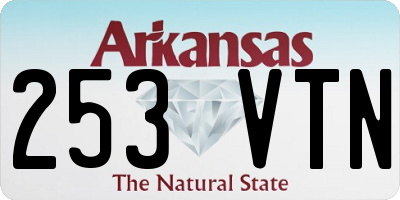AR license plate 253VTN