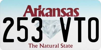 AR license plate 253VTO