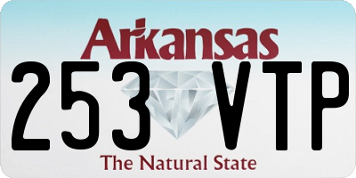 AR license plate 253VTP