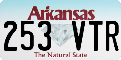 AR license plate 253VTR