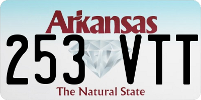 AR license plate 253VTT