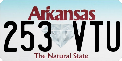 AR license plate 253VTU