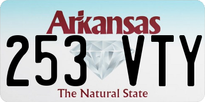 AR license plate 253VTY