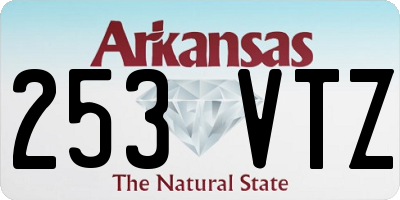 AR license plate 253VTZ