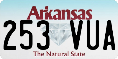AR license plate 253VUA