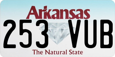 AR license plate 253VUB