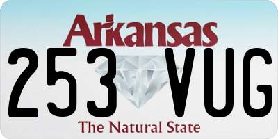 AR license plate 253VUG