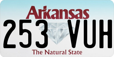 AR license plate 253VUH