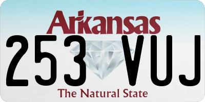 AR license plate 253VUJ