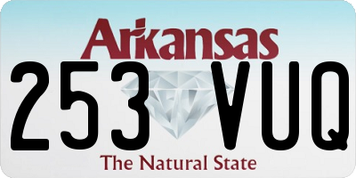 AR license plate 253VUQ