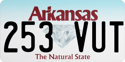 AR license plate 253VUT