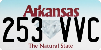 AR license plate 253VVC