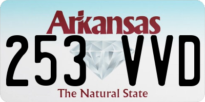 AR license plate 253VVD