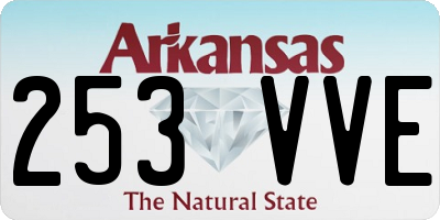 AR license plate 253VVE