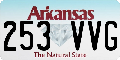 AR license plate 253VVG
