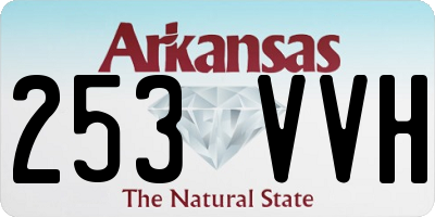 AR license plate 253VVH