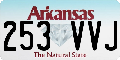 AR license plate 253VVJ