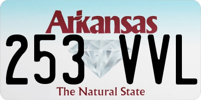 AR license plate 253VVL