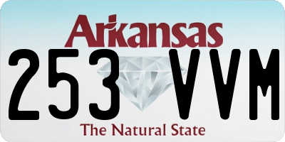 AR license plate 253VVM