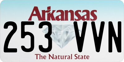 AR license plate 253VVN