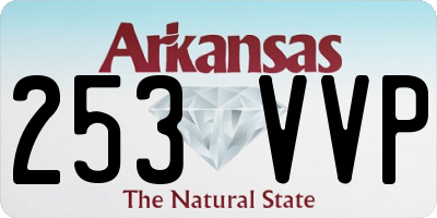 AR license plate 253VVP