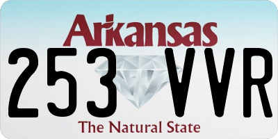 AR license plate 253VVR