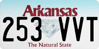 AR license plate 253VVT