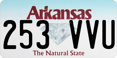 AR license plate 253VVU