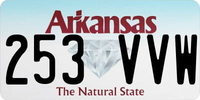 AR license plate 253VVW