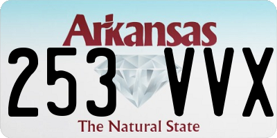 AR license plate 253VVX