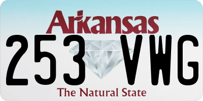 AR license plate 253VWG