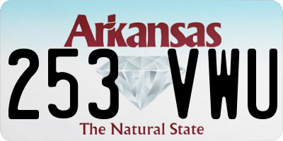 AR license plate 253VWU