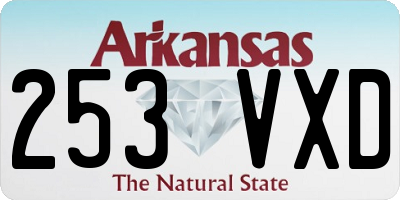 AR license plate 253VXD
