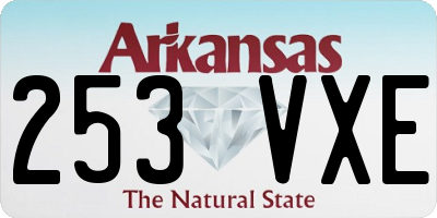 AR license plate 253VXE