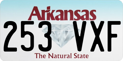 AR license plate 253VXF