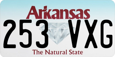 AR license plate 253VXG