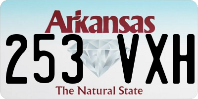 AR license plate 253VXH