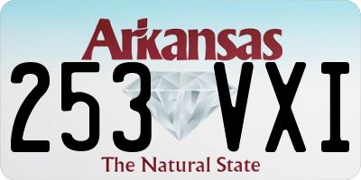 AR license plate 253VXI