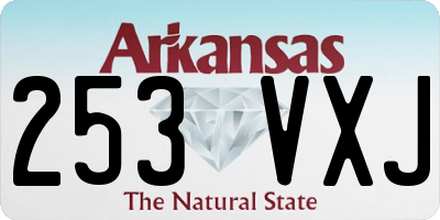 AR license plate 253VXJ