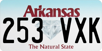 AR license plate 253VXK