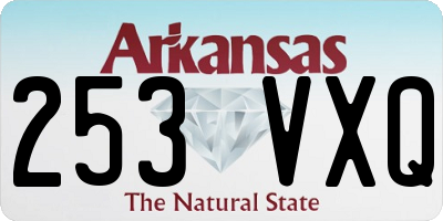 AR license plate 253VXQ