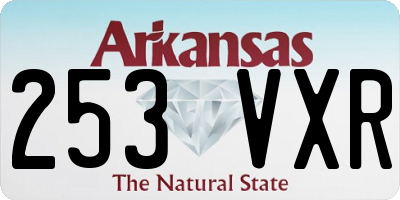 AR license plate 253VXR