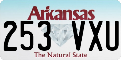 AR license plate 253VXU