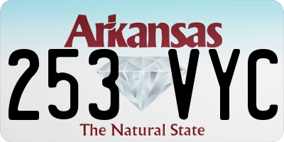 AR license plate 253VYC