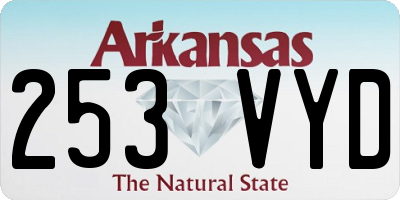 AR license plate 253VYD