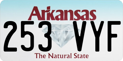 AR license plate 253VYF