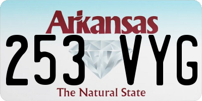 AR license plate 253VYG